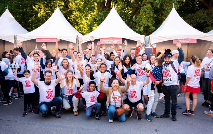 I want to kick childhood cancer with my colleagues